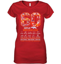 Load image into Gallery viewer, 60 years of denver broncos signed shirt
