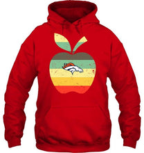 Load image into Gallery viewer, Denver Broncos teacher apple retro shirt