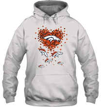 Load image into Gallery viewer, Denver Broncos tiny hearts shape shirt