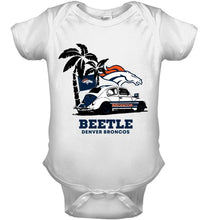 Load image into Gallery viewer, Beetle Denver Broncos on beach shirt