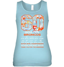 Load image into Gallery viewer, 60 years of denver broncos signed shirt