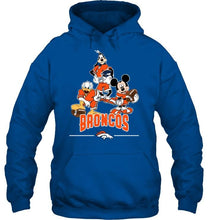Load image into Gallery viewer, Denver Broncos mickey donald goofy fan shirt