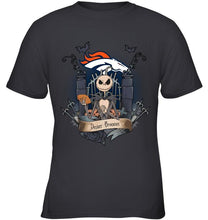 Load image into Gallery viewer, Denver Broncos Jack Skellington shirt