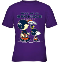 Load image into Gallery viewer, Here we go Denver Broncos snoopy shirt