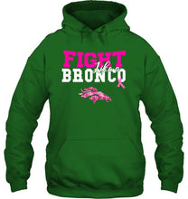 Load image into Gallery viewer, Fight like a Bronco Denver Broncos br east cancer support fan shirt