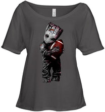 Load image into Gallery viewer, baby groot loves Denver Broncos shirt