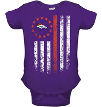 Load image into Gallery viewer, Denver Broncos american flag star shirt
