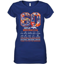 Load image into Gallery viewer, 60 years of denver broncos signed shirt