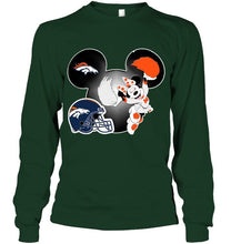 Load image into Gallery viewer, Denver Broncos Minnie cheerleader shirt