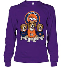 Load image into Gallery viewer, Denver Broncos Beagles fan shirt