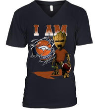 Load image into Gallery viewer, I am Denver Broncos groot shirt