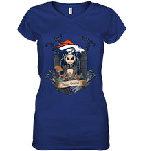 Load image into Gallery viewer, Denver Broncos Jack Skellington shirt