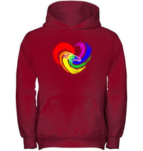 Load image into Gallery viewer, Denver Broncos lgbt tornado heart shirt