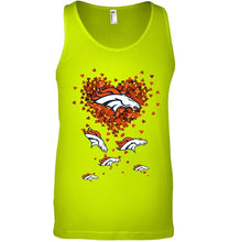 Load image into Gallery viewer, Denver Broncos tiny hearts shape shirt