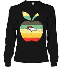 Load image into Gallery viewer, Denver Broncos teacher apple retro shirt