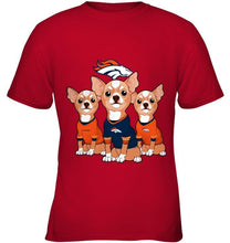 Load image into Gallery viewer, Denver Broncos Chihuahuas fan shirt