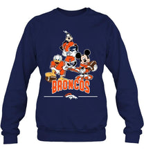 Load image into Gallery viewer, Denver Broncos mickey donald goofy fan shirt