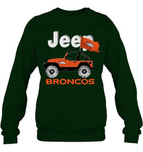 Load image into Gallery viewer, Jeep Denver Broncos fan hoodie