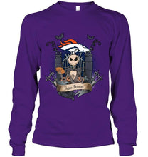 Load image into Gallery viewer, Denver Broncos Jack Skellington shirt