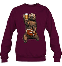Load image into Gallery viewer, Denver Broncos Beer drinking bear shirt