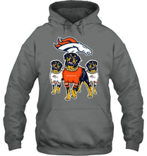 Load image into Gallery viewer, Denver Broncos Rottweilers fan hoodie