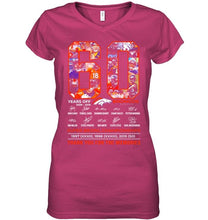 Load image into Gallery viewer, 60 years of Denver Broncos thank you for the memories shirt
