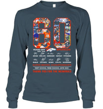 Load image into Gallery viewer, 60 years of Denver Broncos thank you for the memories shirt
