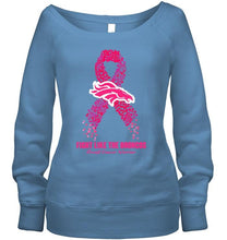 Load image into Gallery viewer, Denver Broncos fight like the Broncos br east cancer warrior shirt