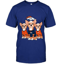 Load image into Gallery viewer, Denver Broncos Chihuahuas fan shirt