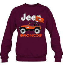 Load image into Gallery viewer, Jeep Denver Broncos fan hoodie