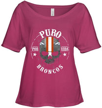 Load image into Gallery viewer, Puro Denver Broncos por vida fan shirt