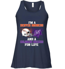 Load image into Gallery viewer, i'm a Denver Bronco and a Colorado Rockie for life shirt