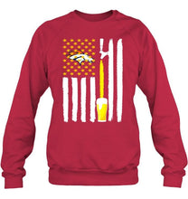 Load image into Gallery viewer, Denver Broncos Beer american flag shirt