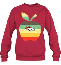 Load image into Gallery viewer, Denver Broncos teacher apple retro shirt