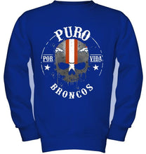 Load image into Gallery viewer, Puro Denver Broncos por vida fan shirt