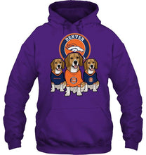 Load image into Gallery viewer, Denver Broncos Beagles fan shirt