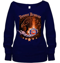 Load image into Gallery viewer, denver broncos eagle american flag shirt