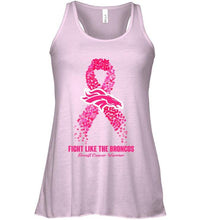 Load image into Gallery viewer, Denver Broncos fight like the Broncos br east cancer warrior shirt