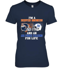 Load image into Gallery viewer, i'm a Denver Bronco and an Air Force Falcon for life shirt