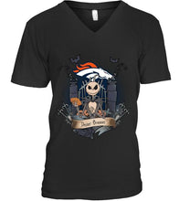 Load image into Gallery viewer, Denver Broncos Jack Skellington shirt