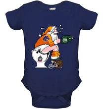 Load image into Gallery viewer, Santa Boise State Broncos in bathroom shirt