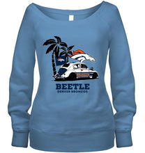 Load image into Gallery viewer, Beetle Denver Broncos on beach shirt