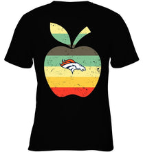 Load image into Gallery viewer, Denver Broncos teacher apple retro shirt