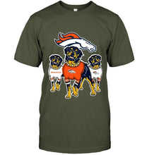 Load image into Gallery viewer, Denver Broncos Rottweilers fan shirt