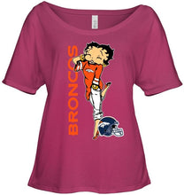 Load image into Gallery viewer, Denver Broncos betty boop fan shirt