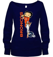 Load image into Gallery viewer, Denver Broncos betty boop fan shirt