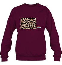 Load image into Gallery viewer, Denver Broncos panther pattern state map shirt