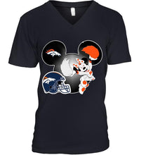 Load image into Gallery viewer, Denver Broncos Minnie cheerleader shirt