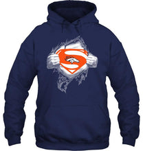 Load image into Gallery viewer, Denver Broncos Superman Ripped shirt