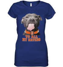 Load image into Gallery viewer, Denver Broncos to all my haters pitbull shirt